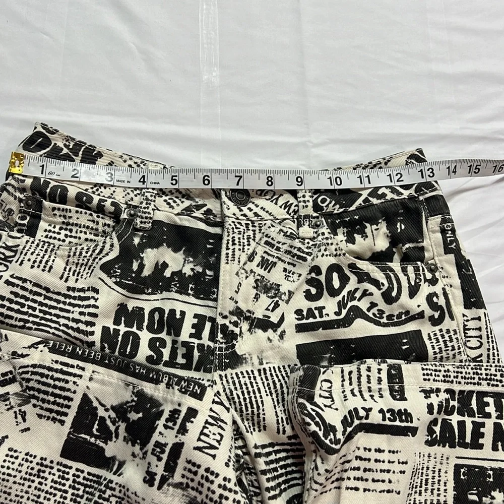 Garage denim low rise newspaper flares size 00 - Picture 6 of 10